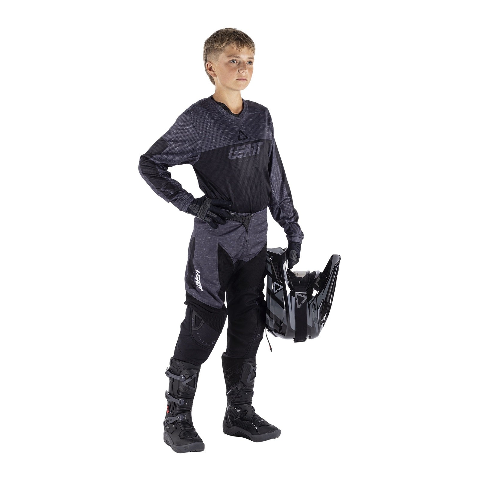 Leatt 2026 3.5 Mini Ride Kit - Stealth Black / Grey